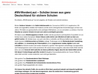 wirwerdenlaut.org Webseite Vorschau