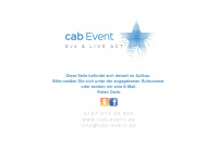 cab-event.de Webseite Vorschau