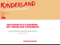 kinderland-koenigsbrunn.de Webseite Vorschau