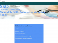 sso-uw.ch Webseite Vorschau