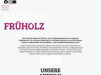 baeckerei-frueholz.de Webseite Vorschau