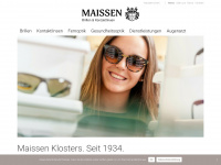 maissen-brillen.com Webseite Vorschau