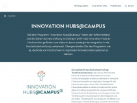innovation-hubs-campus.de Webseite Vorschau