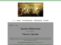 pierrescafebar.at Webseite Vorschau