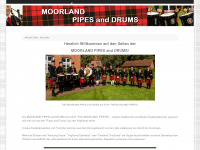 moorland-pipes-and-drums.de Webseite Vorschau