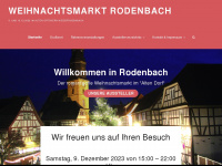 weihnachtsmarkt-rodenbach.de Webseite Vorschau