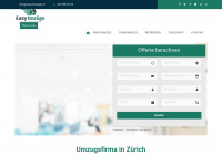 easyumzuege.ch Webseite Vorschau