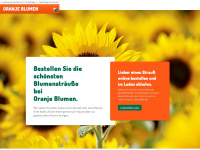 oranjeblumen-webshop.com Webseite Vorschau
