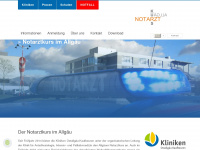 notarztkurs-allgaeu.de Webseite Vorschau