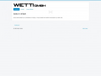 wetti-gmbh.ch Webseite Vorschau