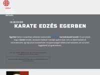 egerkarate.hu Webseite Vorschau
