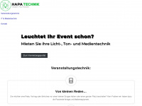hapa-technik.de Webseite Vorschau
