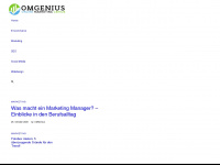 omgenius.de Webseite Vorschau