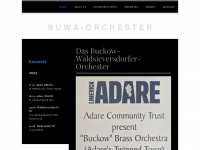 buwaorchester.de Webseite Vorschau