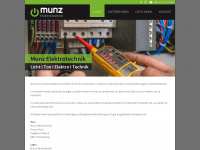 munz-elektrotechnik.de Webseite Vorschau