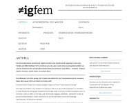 igfem.at Webseite Vorschau