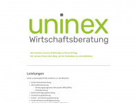 uninex.de Webseite Vorschau