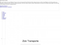 zotztransporte.com Webseite Vorschau