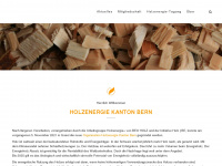 holzenergiekantonbern.ch Webseite Vorschau