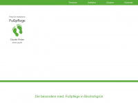 fusspflege-bischofsgruen.de Webseite Vorschau
