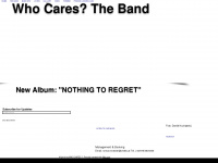 whocares-theband.com Webseite Vorschau