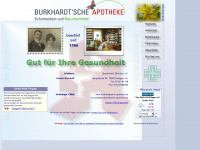 burkhardtsche-apotheke.de Webseite Vorschau