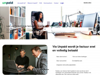 unpaid.be Webseite Vorschau