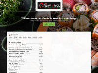 sushiwok-lauenburg.de Webseite Vorschau