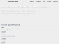 decentralized-id.com Webseite Vorschau