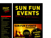 sunfun-party.de Webseite Vorschau