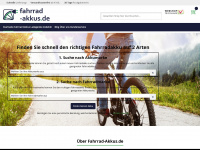 fahrrad-akkus.de Webseite Vorschau