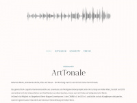 art-tonale.de Webseite Vorschau