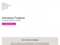 vanessa-federer.ch Webseite Vorschau