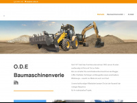 ode-baumaschinen.de Webseite Vorschau
