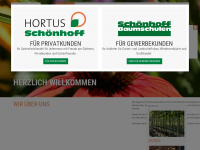 hortus-schoenhoff.de Webseite Vorschau