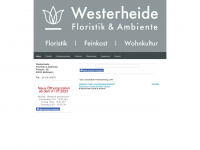 westerheide-floristik.de Webseite Vorschau