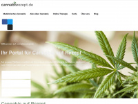 cannabisrezept.de Webseite Vorschau