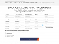skoda-austauschmotor.de Webseite Vorschau
