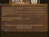 blech-gestahlten.ch Webseite Vorschau