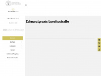 zahnarztpraxis-lorettostrasse.de Webseite Vorschau
