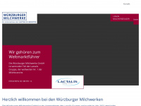 wuerzburger-milchwerke.de Webseite Vorschau
