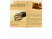 luebecker-marzipan.org Webseite Vorschau