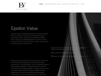 epsilonvalue.com Webseite Vorschau