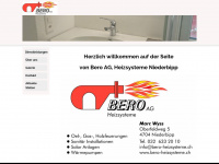 bero-heizsysteme.ch Webseite Vorschau
