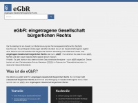 egbr.info Webseite Vorschau