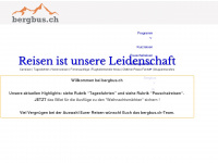 bergbus.ch Webseite Vorschau