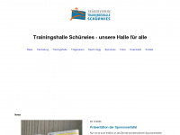 trainingshalle-schuerwies.ch Webseite Vorschau