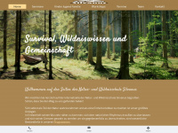 wildnisschule-silvanus.de Webseite Vorschau