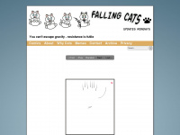 fallingcats.com Webseite Vorschau