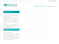 microbrush.eu Webseite Vorschau